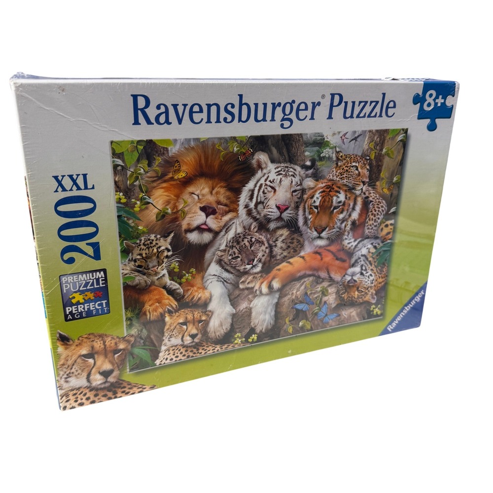 Ravensburger XXL 200 Piece‎ Puzzle Big Cats Jungle Animals 12822 New Sealed